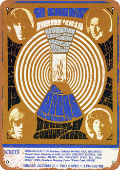 1967 The Doors in Berkeley - Metal Sign