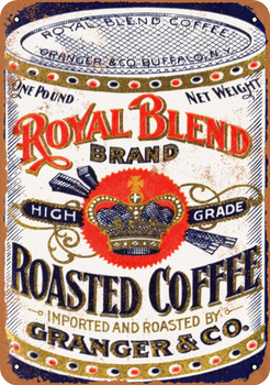 Royal Blend Coffee - Metal Sign