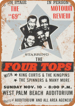 1969 The Four Tops in West Palm Beach - Metal Sign