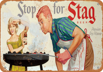 1961 Stag Beer - Metal Sign