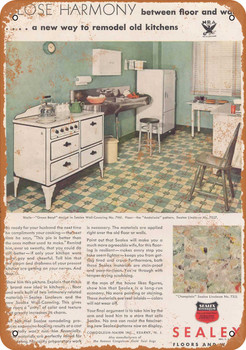 1933 Sealex Kitchen Floors and Walls - Metal Sign