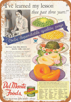 1933 Del Monte Foods - Metal Sign