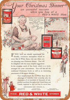 1933 Red & White Mince Meat - Metal Sign
