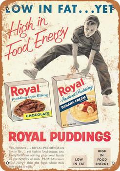 1958 Royal Puddings - Metal Sign