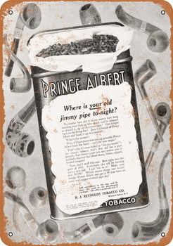 1910 Prince Albert Pipe Tobacco - Metal Sign