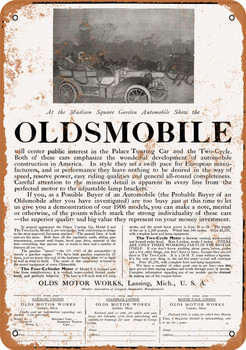 1906 Oldsmobile - Metal Sign