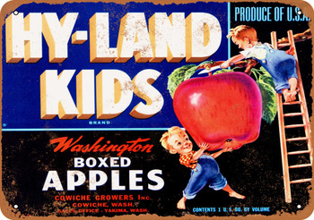 Hyland Kids Apples - Metal Sign