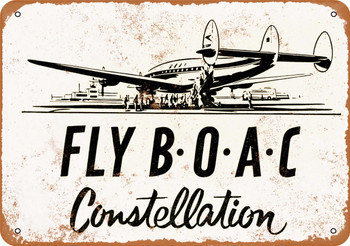 BOAC Constellation - Metal Sign