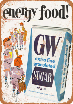 1963 Great Western Sugar - Metal Sign