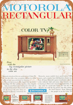 1965 Motorola Color Televisions - Metal Sign