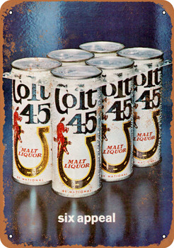 1971 Colt 45 Malt Liquor - Metal Sign