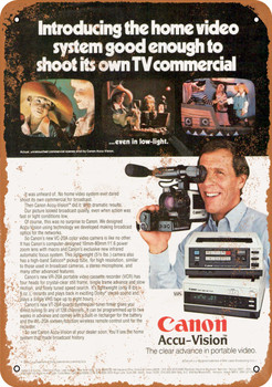 1984 Canon Home Video - Metal Sign