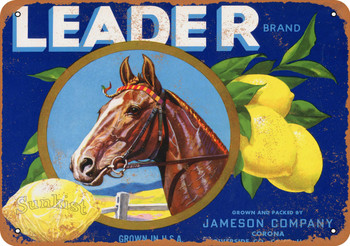 Leader Lemons - Metal Sign