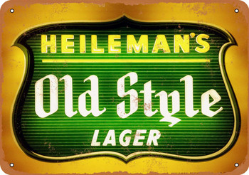 Heileman's Old Style Lager - Metal Sign