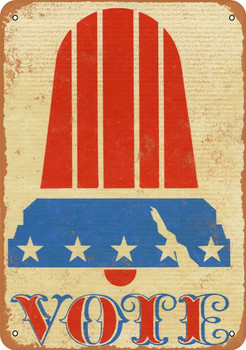 1972 VOTE Liberty Bell - Metal Sign
