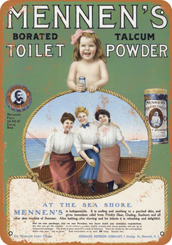 1905 Mennen's Borated Talcum Toilet Powder - Metal Sign