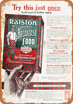 1911 Ralston Breakfast Food - Metal Sign