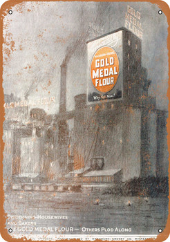 1916 Gold Medal Flour Mills Minneapolis - Metal Sign