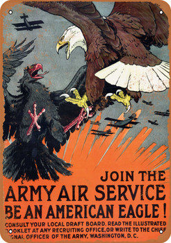 1917 Join the Army Air Service - Metal Sign