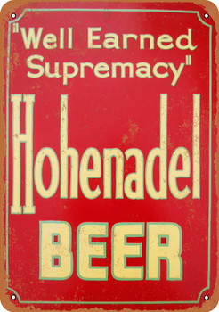 Hohenadel Beer - Metal Sign