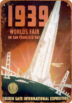 1939 World's Fair San Francisco - Metal Sign