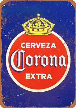 1940 Corona Extra Cerveza - Metal Sign
