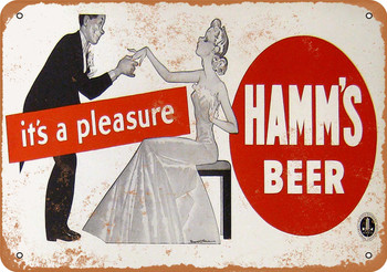 1943 Hamm's Beer - Metal Sign