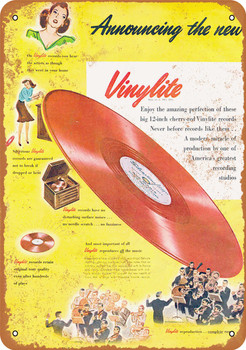 1946 Vinyl Record Albums - Metal Sign