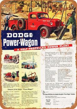 1946 Dodge Power-Wagon - Metal Sign
