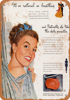 1947 Lifebuoy Soap - Metal Sign