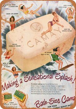 1948 Camay Bath Soap - Metal Sign