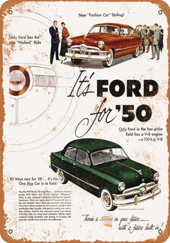 1950 Ford Custom - Metal Sign