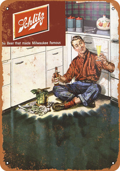 1951 Schlitz Beer - Metal Sign