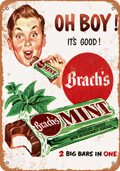 1951 Mint Candy Bar - Metal Sign