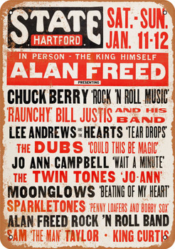 1958 Alan Freed Show with Chuck Berry - Metal Sign