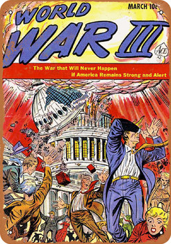 1953 World War III Comic - Metal Sign