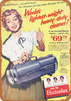 1955 Electrolux Vacuum Cleaners - Metal Sign