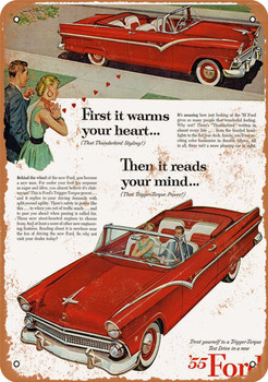 1955 Ford Fairlane Sunliner - Metal Sign