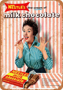 1957 Milk Chocolate - Metal Sign