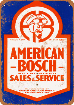American Bosch Sales and Service - Metal Sign