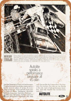 1967 Mercury Cougar XR-7 Daytona - Metal Sign