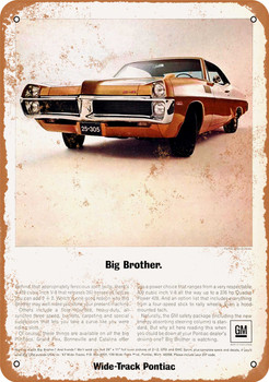 1967 Pontiac Muscle - Metal Sign