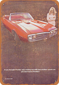 1967 Pontiac Firebird 400 - Metal Sign 2