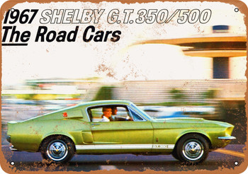 1967 Shelby GT 350/500 - Metal Sign