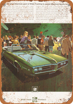 1968 Pontiac Firebird 400 Convertible - Metal Sign