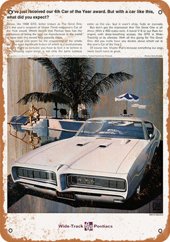 1968 Pontiac GTO - Metal Sign 4