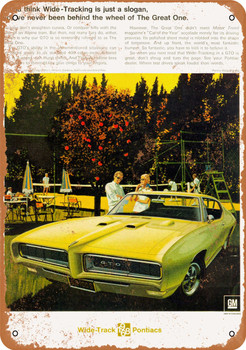 1968 Pontiac GTO Great One - Metal Sign