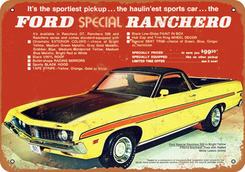 1971 Ford Special Ranchero - Metal Sign