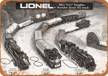 1971 Lionel Electric Trains - Metal Sign