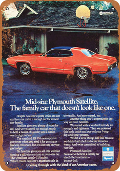 1972 Plymouth Satellite - Metal Sign